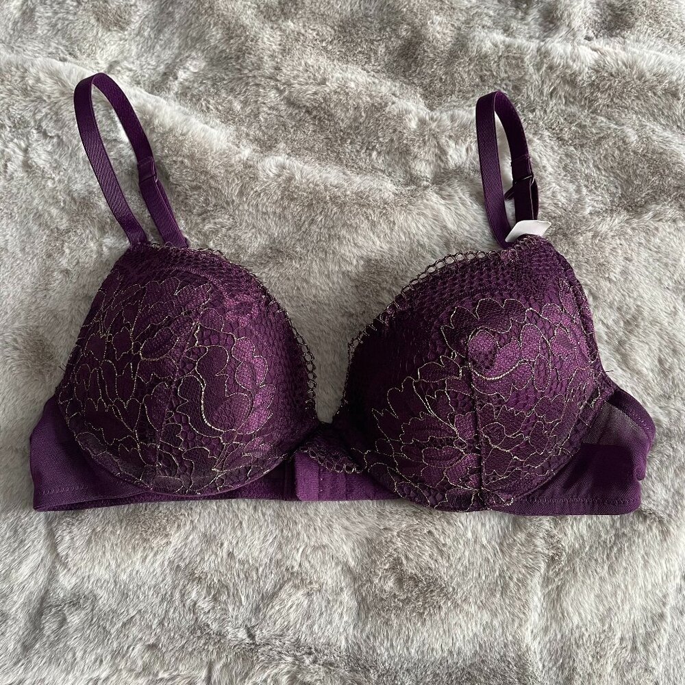 La Senza - Purple Push-Up Plunging Bra